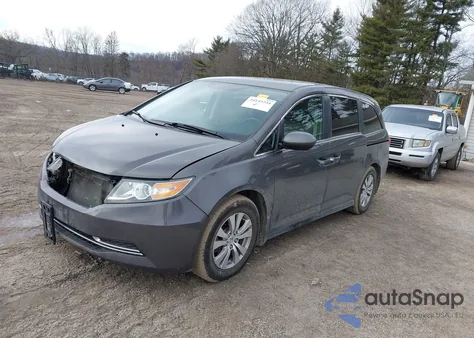 2014 Honda Odyssey Ex z USA, uszkodzony, nr VIN 5FNRL5H48EB137991